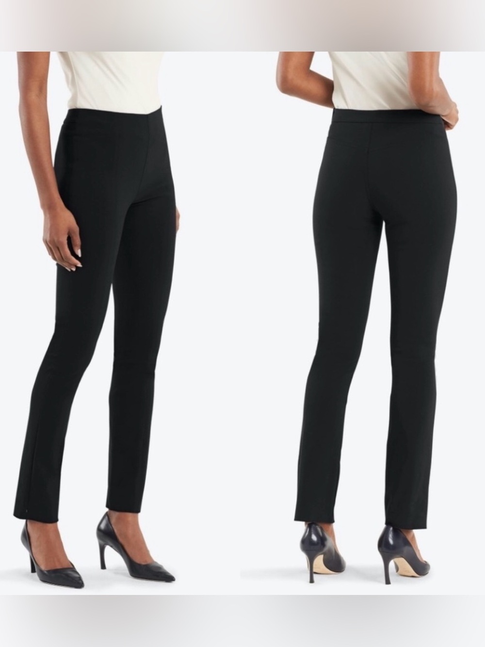 M.M.Lafleur New York The Foster Cigarette Pant Black High Waist Curve Hugging 6